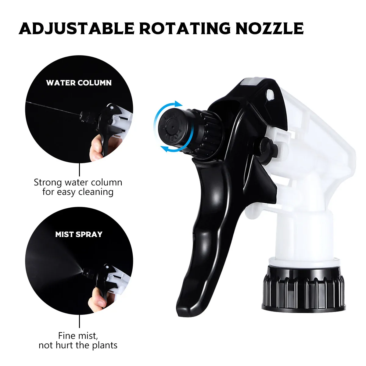 6Pcs Professional Irrigation Spray Head Lightweight Multifunctional Garden Nozzle for Flower Watering Indoor Window Cleaning