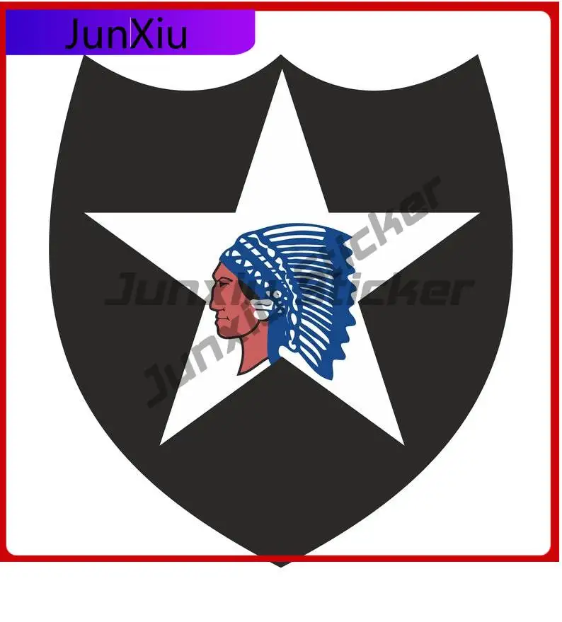 

2nd Infantry Division Sticker Unique Cute Boat Wall Anti UV Exterior Parts Vinyl Decal For Car Truck SUV Window Bumper Laptop