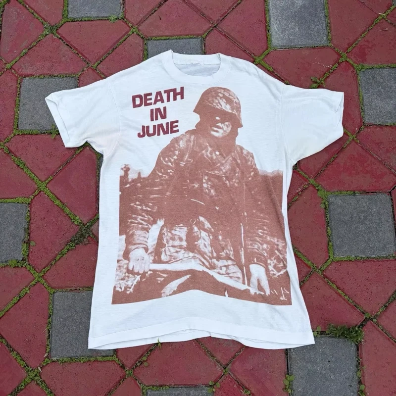 Sommer Herren Casual American Death June Band 90er Retro Street Style Täglich lässig bequem zu tragen – Detail 3