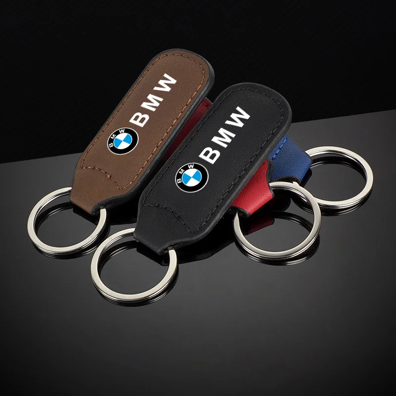 Vintage Leather Car Keychain Key Ring For BMW X1 X2 X3 X5 X4 X6 X7 G30 G20 G32 G11 G12 F40 F30 F20 F10 F34 Interrior Accessories view 4