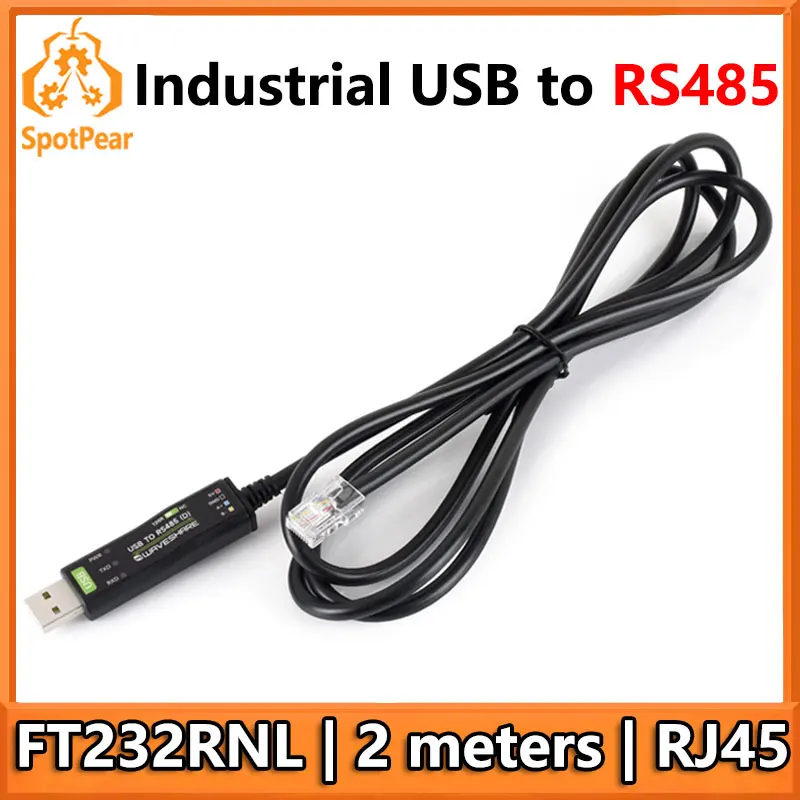 Industrial USB TO RS485 Isolated Bidirectional Converter Original FT232RNL 2 Meters long