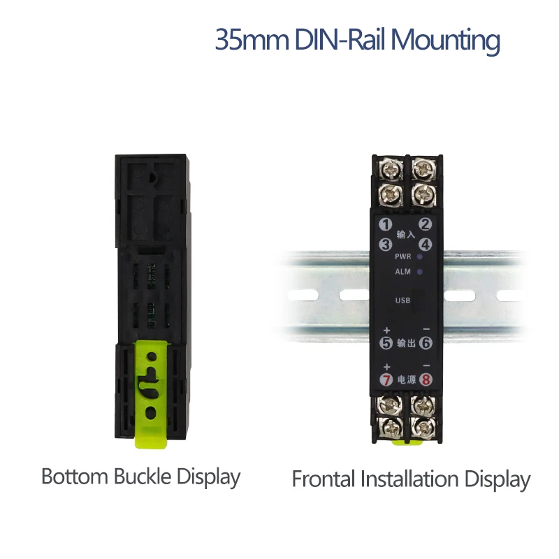 Thermal Resistance DC Signal Isolation Transmitter 4~20mA/0~10V Output 0~5V/-0~10V Multiple Signal Input Output Temperature