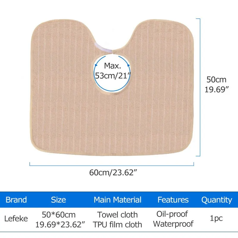 Adult Towel Drool Bibs Feeding Shirt Protectors Dish Towel Waterproof Oil-proof Bedridden Elderly Full Coverage