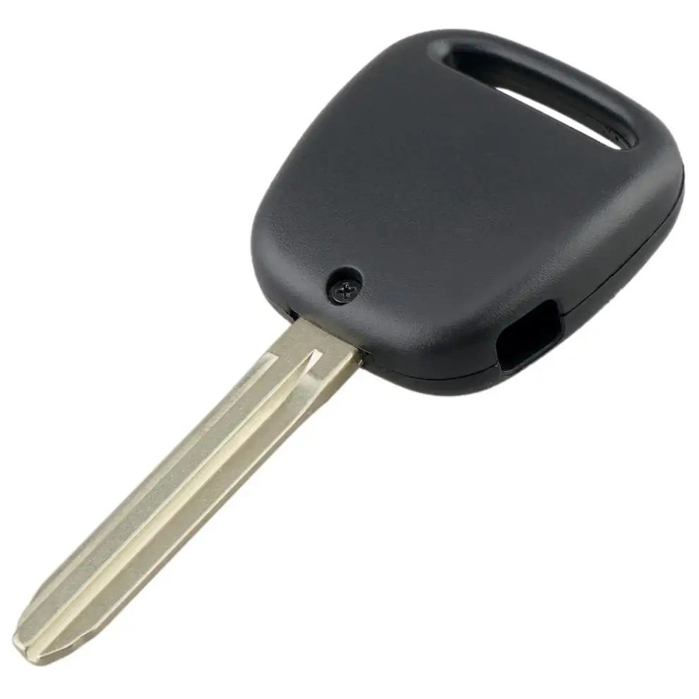 รถ REMOTE Key SHELL Case Fit สําหรับ TOYOTA Carina Estima Harrier Previa Key FOB พร้อม TOY43 ใบมีด 1 ปุ่มด้านข้าง