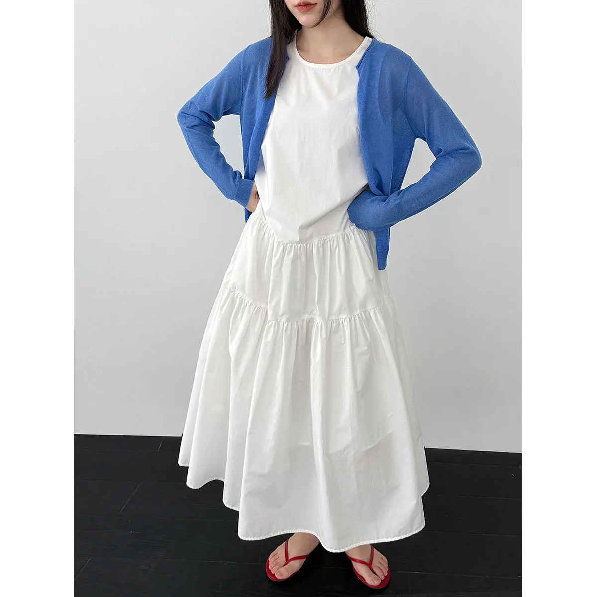 

Korean-style Sleeveless Vest Dress, New 2026 Spring Style, Seaside Vacation Long Dress