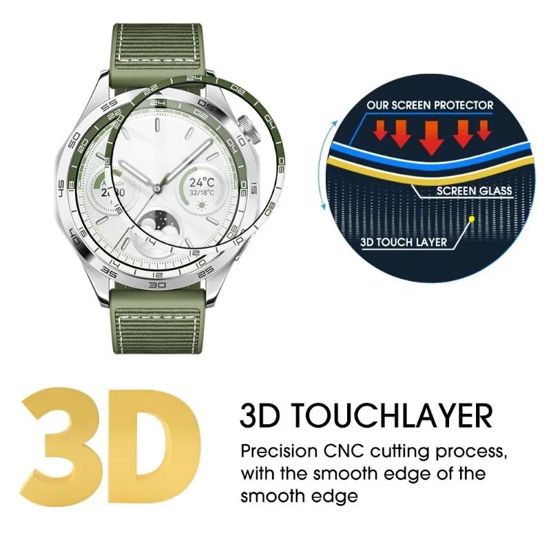 3D Curved Film for Huawei Watch GT4 46MM Screen Protector Anti-scratch Protective Cover Film for Huawei Watch GT 4 Not Glass