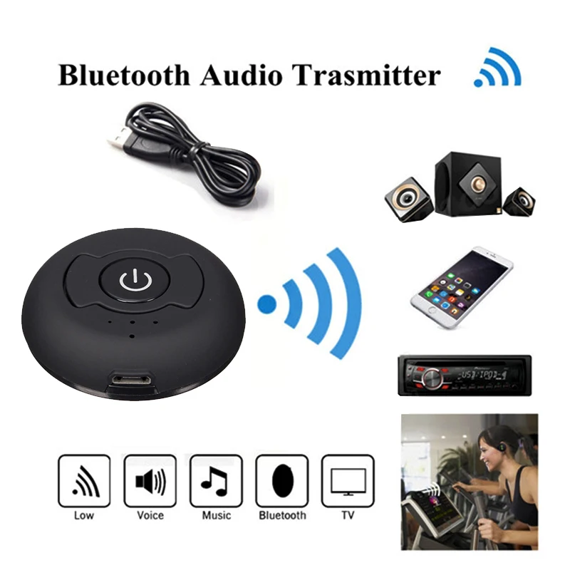 Csr4.0 User-friendly Simultaneous Connections Wireless Freedom Easy Setup Crystal Clear Sound Dual Bluetooth Audio Adapter H366t