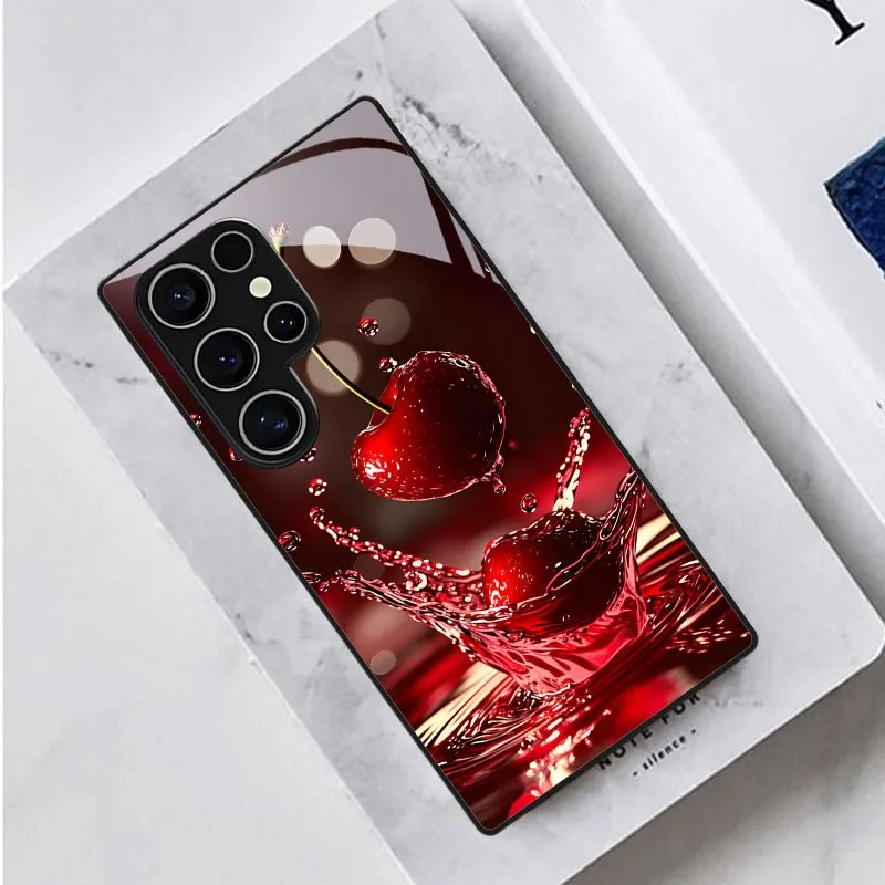 

Cherry Pattern Phone Case for Samsung suitable for Samsung Galaxy S26/S25/S24/S23/S22/S21 and other model