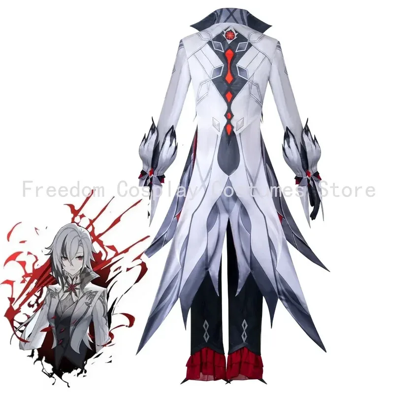 2025 yiyi arlecchino o valgo cosplay traje jogo genshin impacto fatui harbinger peruca conjunto servo snezhnaya festa de halloween cos
