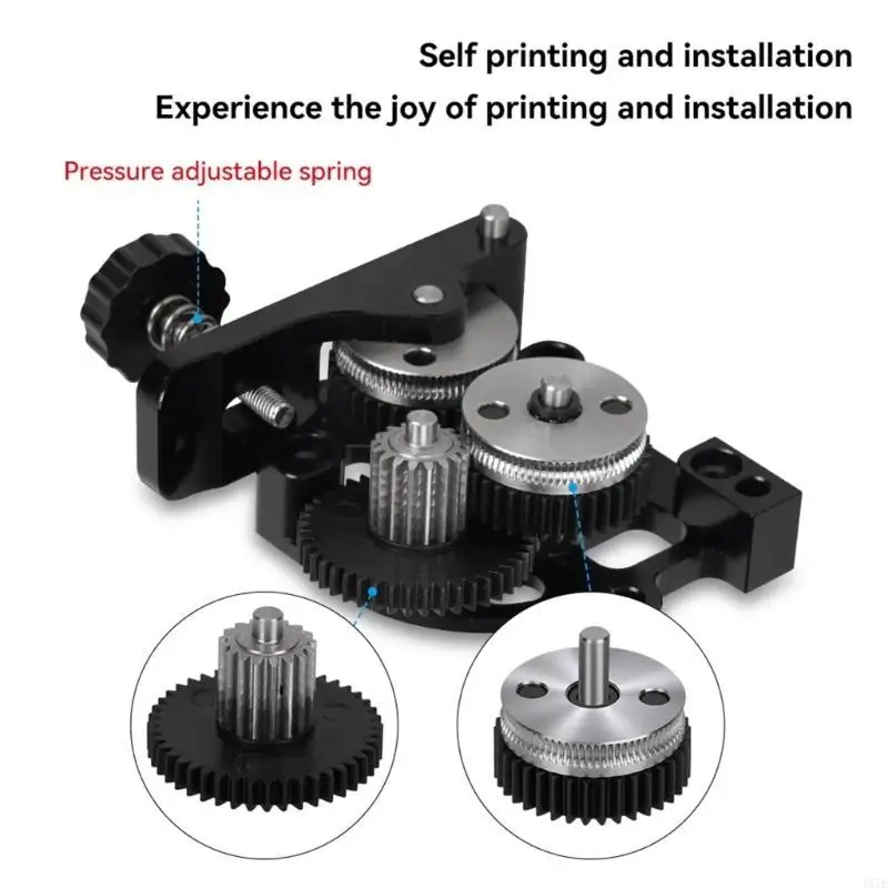 

4X7E Hardened Gear Assembly for HGX Extruder Improved Filaments Traction and Extrusion