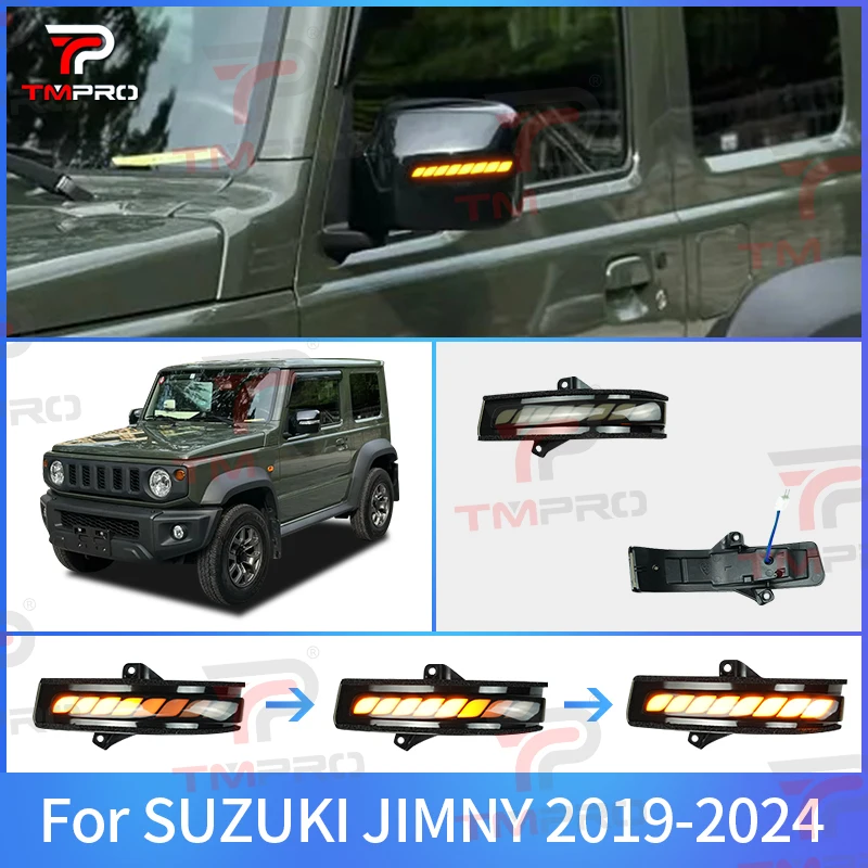 

Для Suzuki Sierra Jimny динамический индикатор JB64W JB74W указатель поворота боковое зеркало заднего вида последовательные мигающие огни