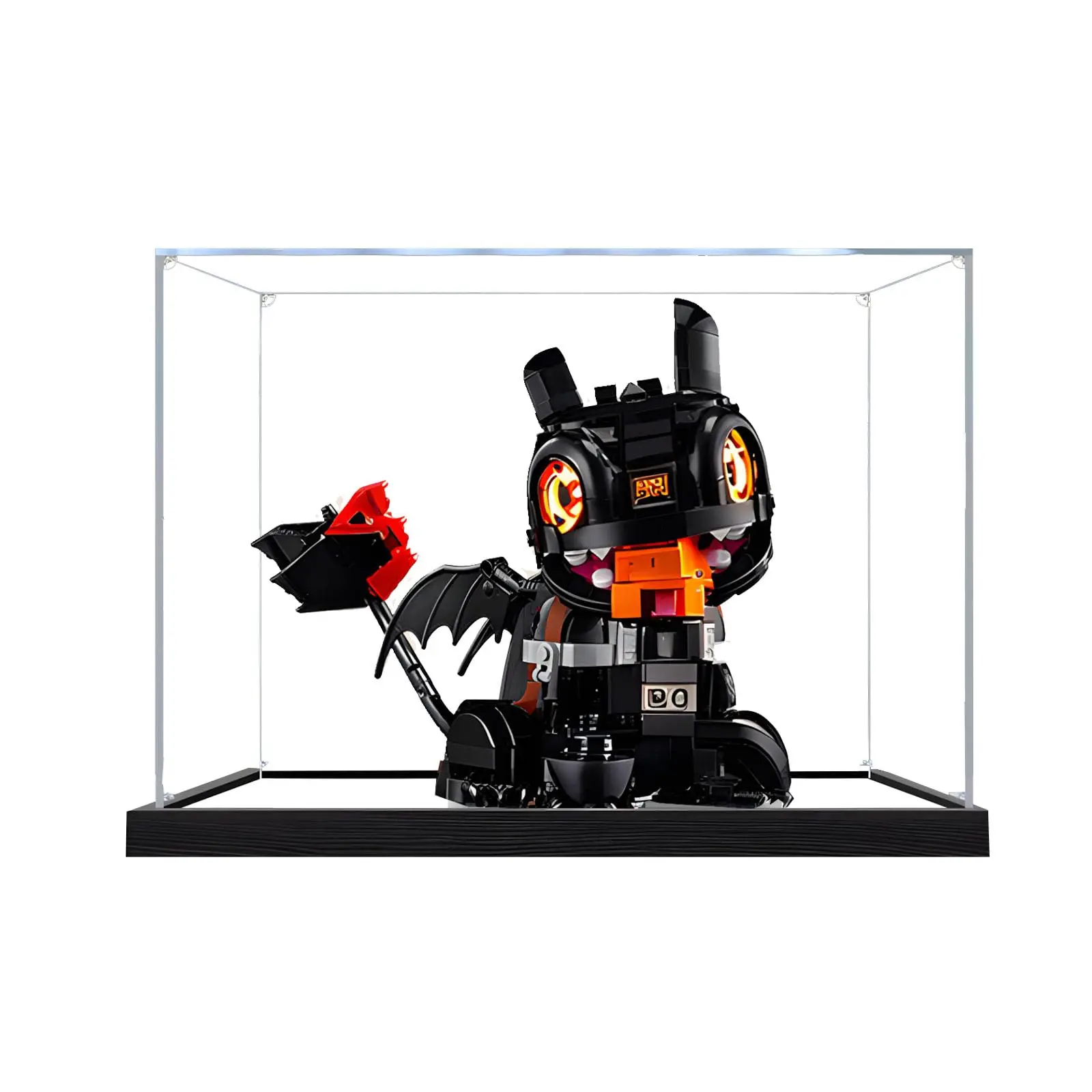 

Акриловая витрина для модели Lego беззубых строительных блоков, пылезащитная витрина, прозрачная витрина (без модели)