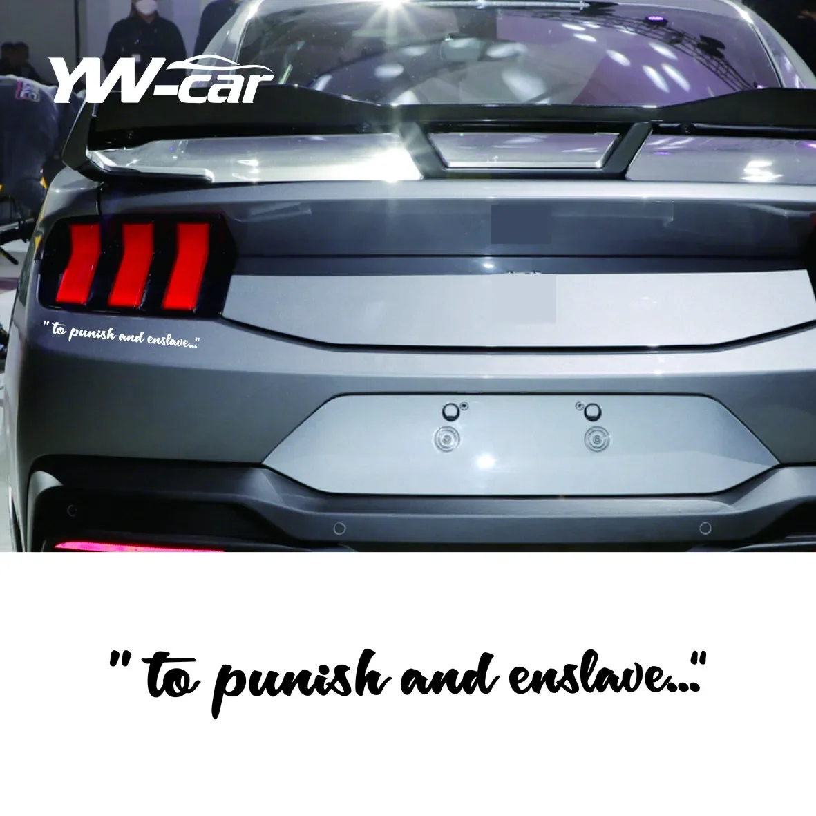 For 2x Punish and Enslave Funny Barricade Transformers JDM Car Vinyl Sticker Decal