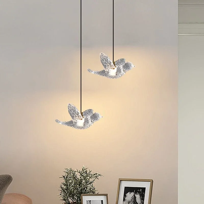 Dining pendant lamp, modern, simple, atmospheric, bird shaped rotating duplex building, storefront, living room, dining room