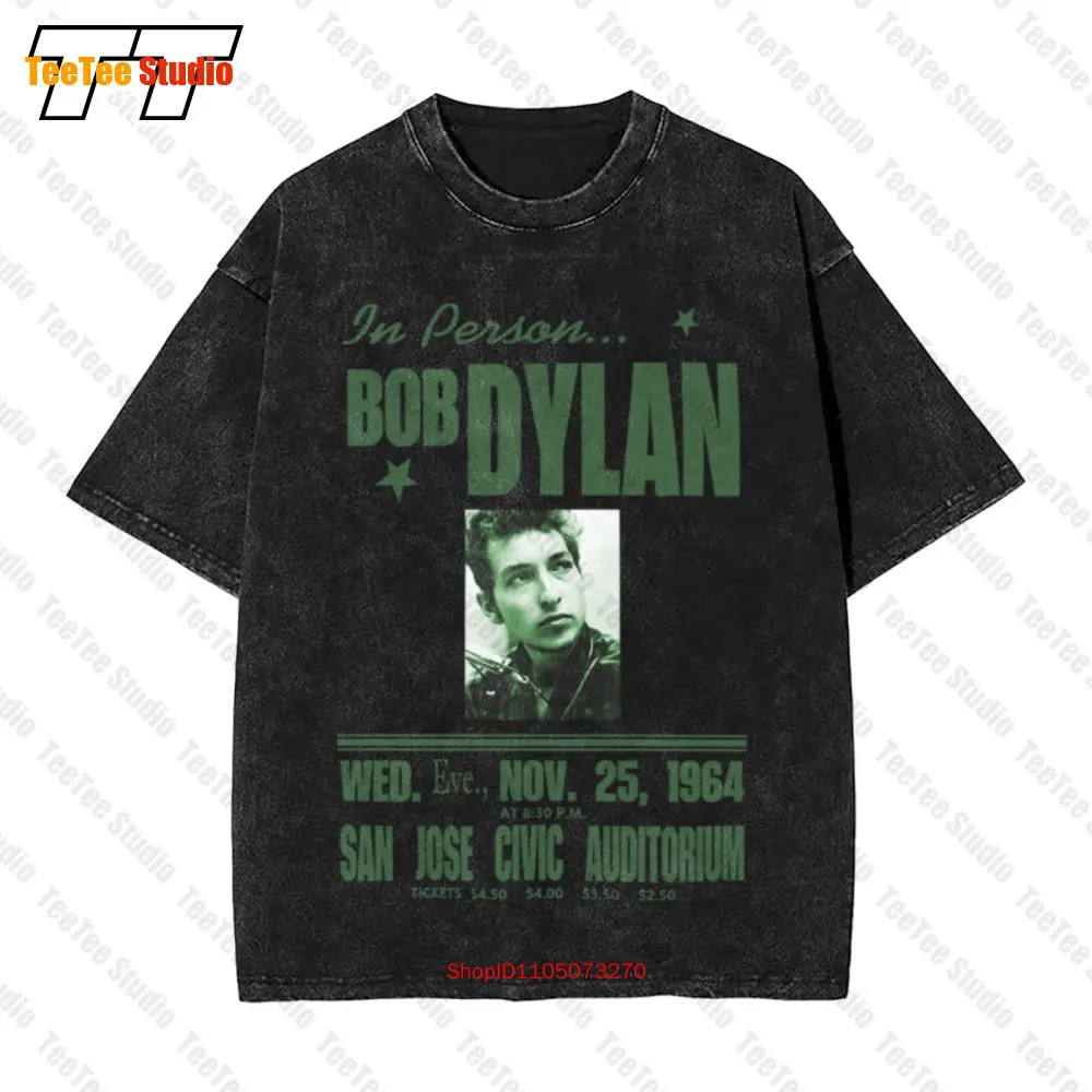 

Bob Dylan In Person San Jose White Vintage Oversized T-Shirt EGAA