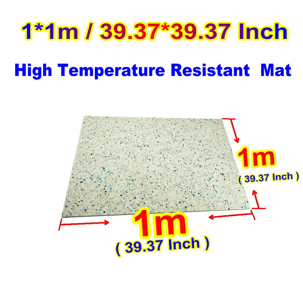 1x1m Hot Press Pad 39x39 Inches Heat Press Mat Hot Pressing Soft Foam Board Silicone Rubber Plate For DTF DTG Heat Press Machine