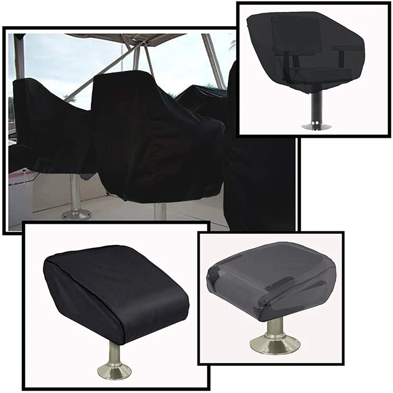 Boat Seat Cover Waterproof 420D Oxford Cloth ,Outdoor Yacht Seat Protector,Sun Protection Dustproof Pontoon Chair Cover