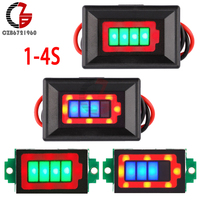 1S-4S 4.2V 8.4V 12.6V 18650 Lithium Battery Indicator Board Lead-acid 12V Automotive Battery Type Display Percentage Car Meter