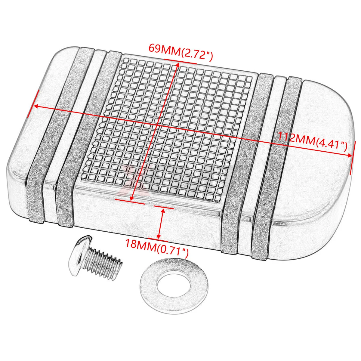 Motorcycle Brake Pedal Cover Pad For Harley Softail Touring CVO Electra Glide Dyna Fat Boy
