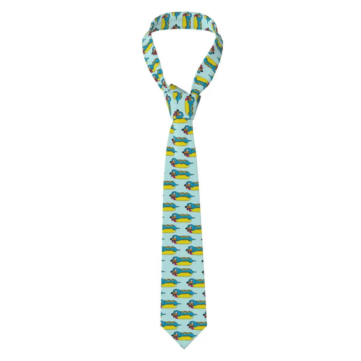Custom Men Dachshund Dog Necktie Sausage Dogs Fashion Tie For Business