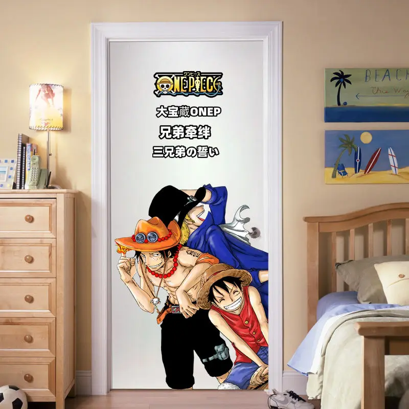 One Piece stickers, cute and stylish cartoon personality decoration posters, wall stickers for dorms, birthday gifts for friends view 4