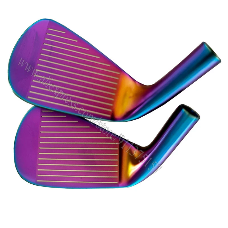 ゴルフヘッド男性用 RAY CX ゴルフアイアンヘッド右利きパープル鍛造黒ゴルフクラブヘッド 4-9P ゴルフアクセサリーシャフトなし