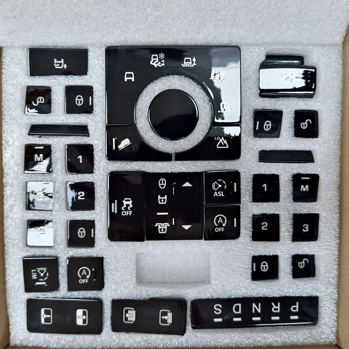 

Window Lift Switch Button Center Console Terrain Mode Button Cover Set for Land Rover for Range Rover Sport