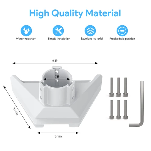 Imagen 2 del producto EDUP SK0097 Starlink Mini estándar ASA Mini Starlink soporte de poste avanzado Starlink Mini accesorios fácil instalación Compatible