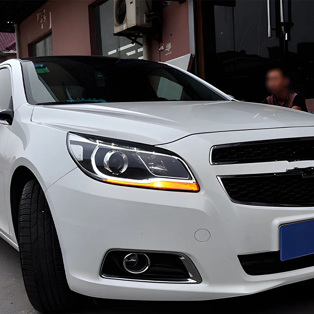

Авто фары для Chevrolet Malibu 2012-2014, светодиодные передние фонари автомобиля в сборе, обновление, высокое качество, линзы проектора, аксессуары для инструментов