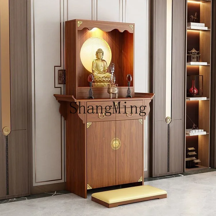 

ZYY Guanyin Shrine Offering Table Chinese God of Wealth Bodhisattva Incense Shrine Household Offering