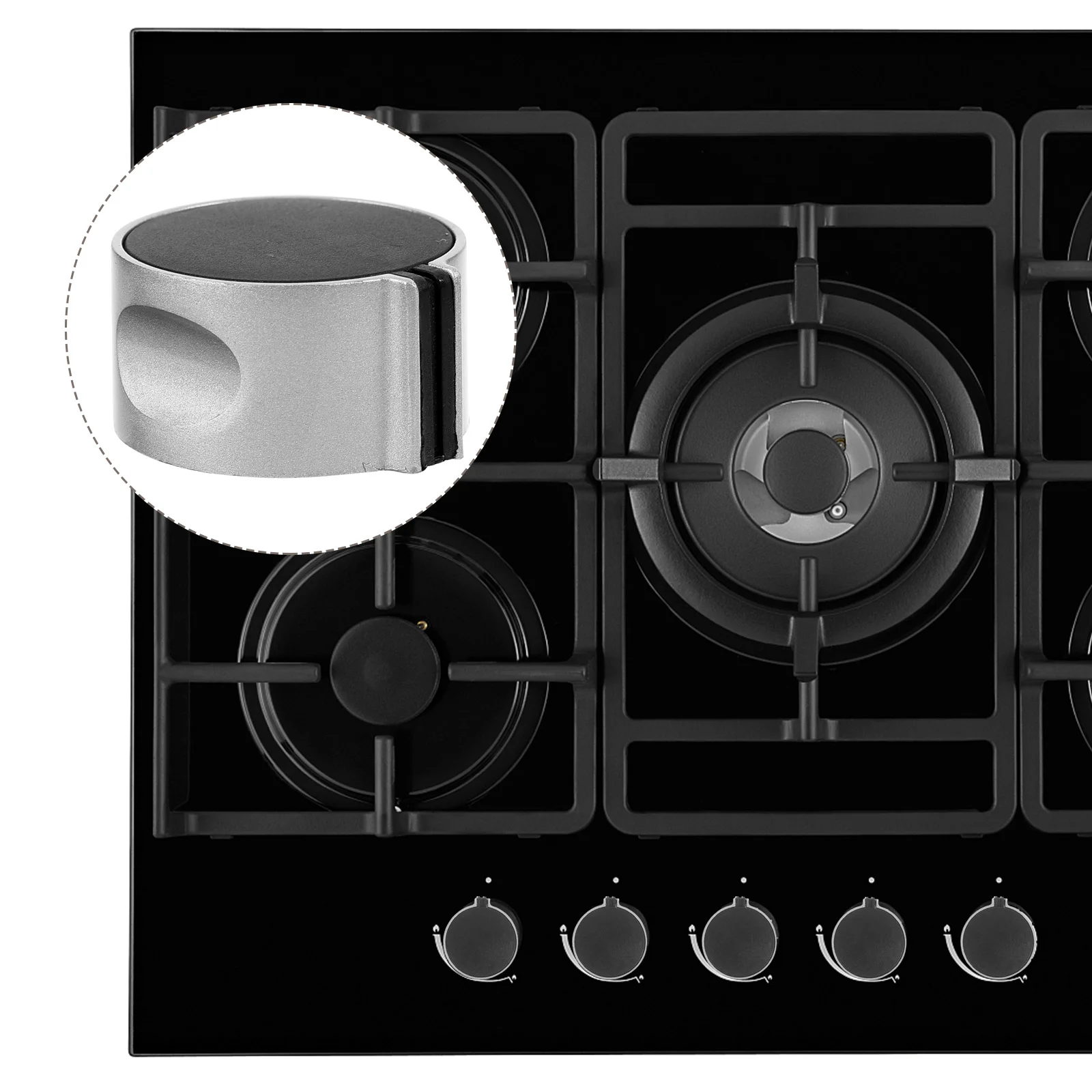 4 Pcs Gas Stove Knob Professional Knobs Oven Metal Control Range Replacements Universal