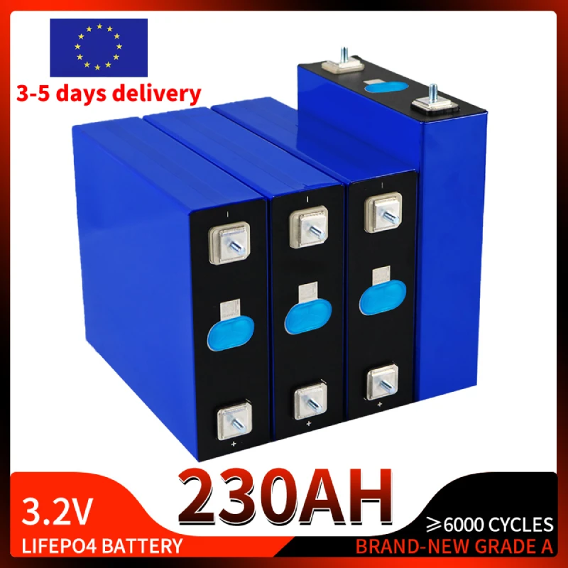 New 230Ah Lifepo4 Rechargeable Golf Cart Batteries Deep Cycle Lithium Iron Phosphate Cell For Solar Energy Storage System