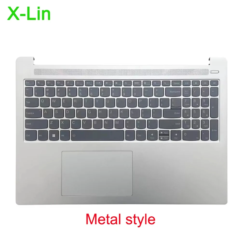 Metal style For IdeaPad Slim 5 16IAH8 16IRL8 16ABR8 laptop upper cover palm rest shell backlight keyboard AP71J000501