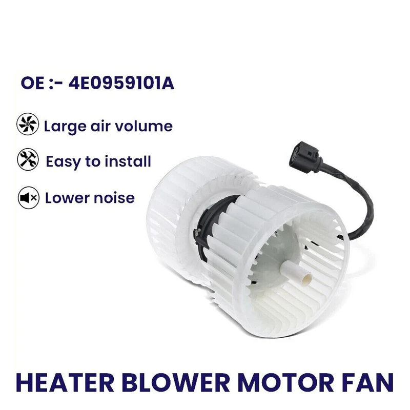 พัดลมมอเตอร์เครื่องทำความร้อนสำหรับออดี้ A8 S8 4E 4E2 4E8 QUATTRO 4E0959101A 4E0959102A