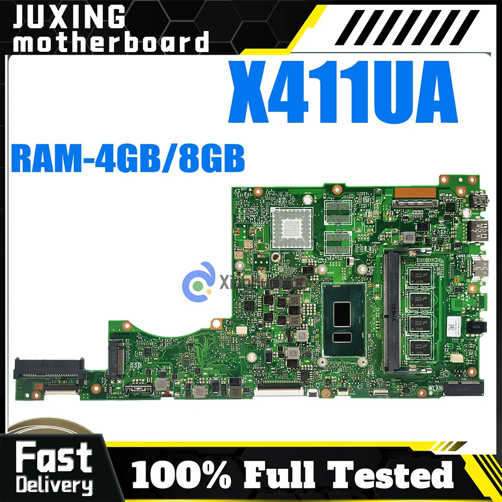 

X411UV For ASUS VivoBook S4000V S4100V Laptop Motherboard X411UF X411UN CPU i3 i5 i7 Laptop Mainboard