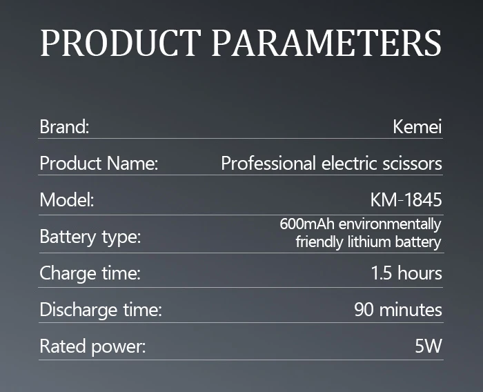 Kemei KM-1845 Leistenhaarschneider für Männer, elektrische Haarschneidemaschine, wasserdichter Trimmer für Schamhaare, Körperpflegeset, Rasierer, Keramikklinge – Detail 10