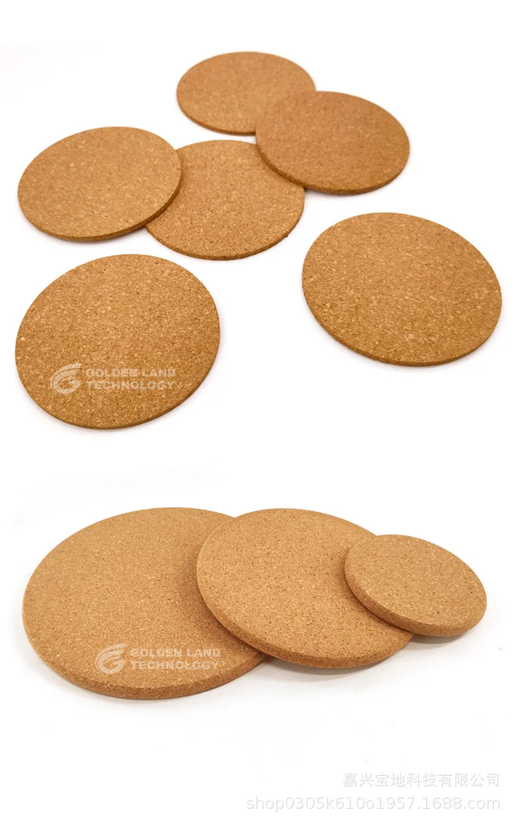 Durable Cork Coasters for Kitchen - Eco-Friendly Trivet Mats, Wallpapers Home Decor Non-Slip Bar Table Protection Accessories