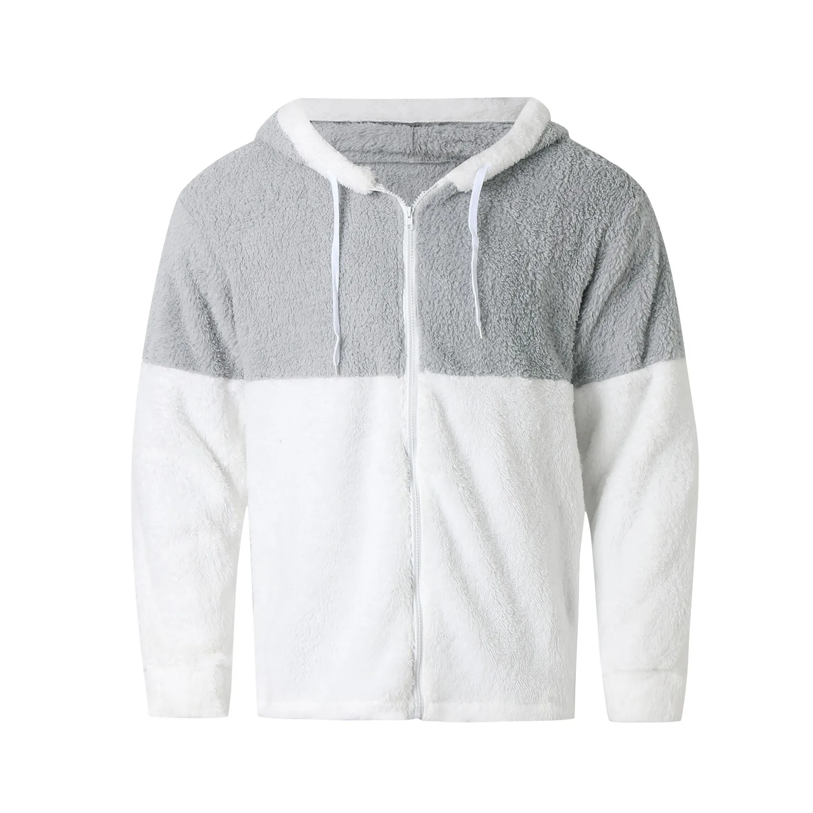 Cárdigan con capucha para hombre, suéter de punto de lana gruesa, abrigo de punto informal cálido, cárdigan de Color sólido, suéteres con capucha