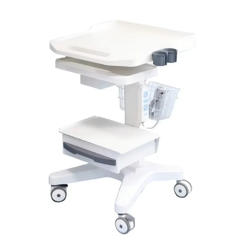 Hospital Medical Equipment Trolley Multifunctional Stainless Steel Cart for Clinic Ward Utility Storage Movable Stand with