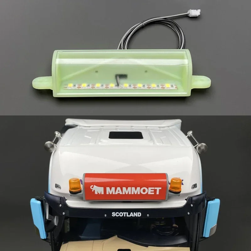 LED Light Boxes Sun Visor Light for 1/14 RC Truck Tamiya SCANIA 770S VOLVO FH16 BENZ MAN Car