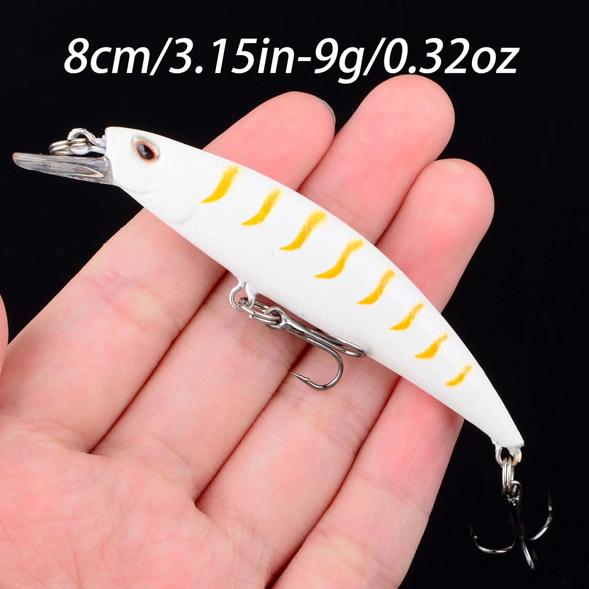 Wobbler Crankbait Minnow para lubina y trucha en agua dulce