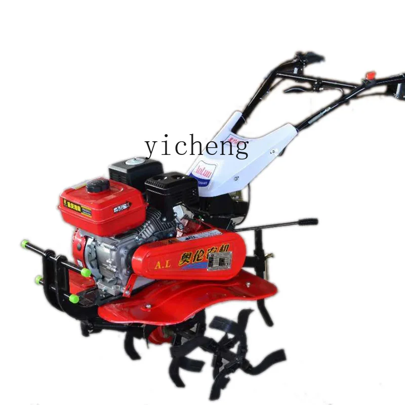 Zk Diesel Four-Wheel Drive Mini-Tiller Small Ground Turning Machine Manufacturer Small Walking Rotary Cultivator