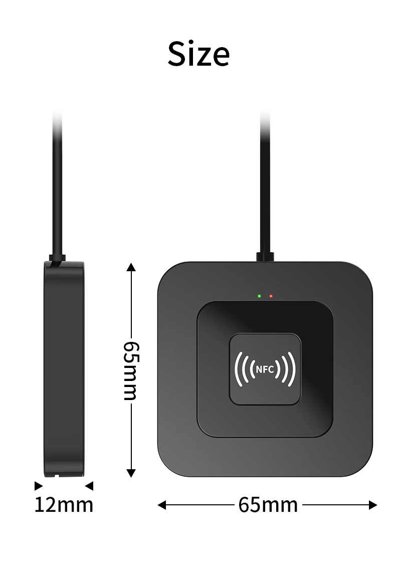 UTHAI X06 Pembaca Kartu Pintar USB 2.0 2-in-1 Pembaca Kartu IC dengan Kontak dan NFC untuk ATM Bank dan Pelaporan Pajak
