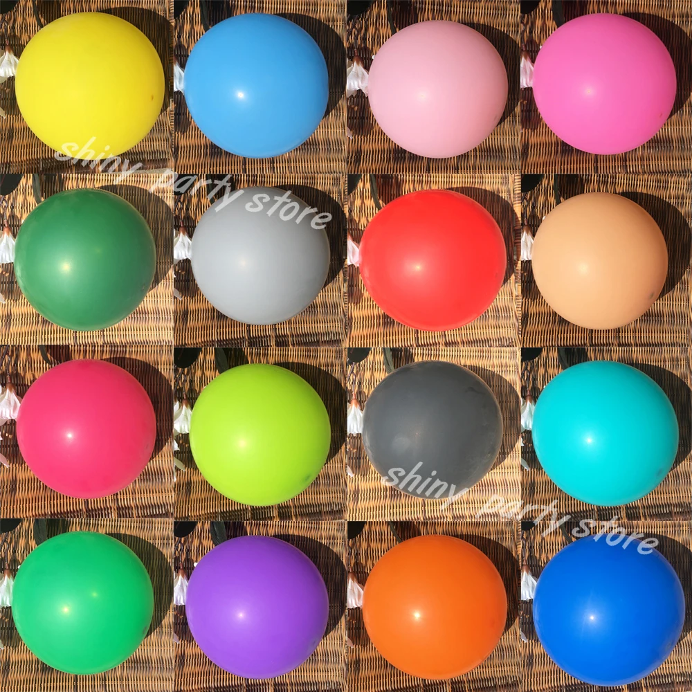 

Round Colorful Latex Balloon, Standard Color, High Texture, Background Decoration, Baby Birthday Party, Wedding Decor