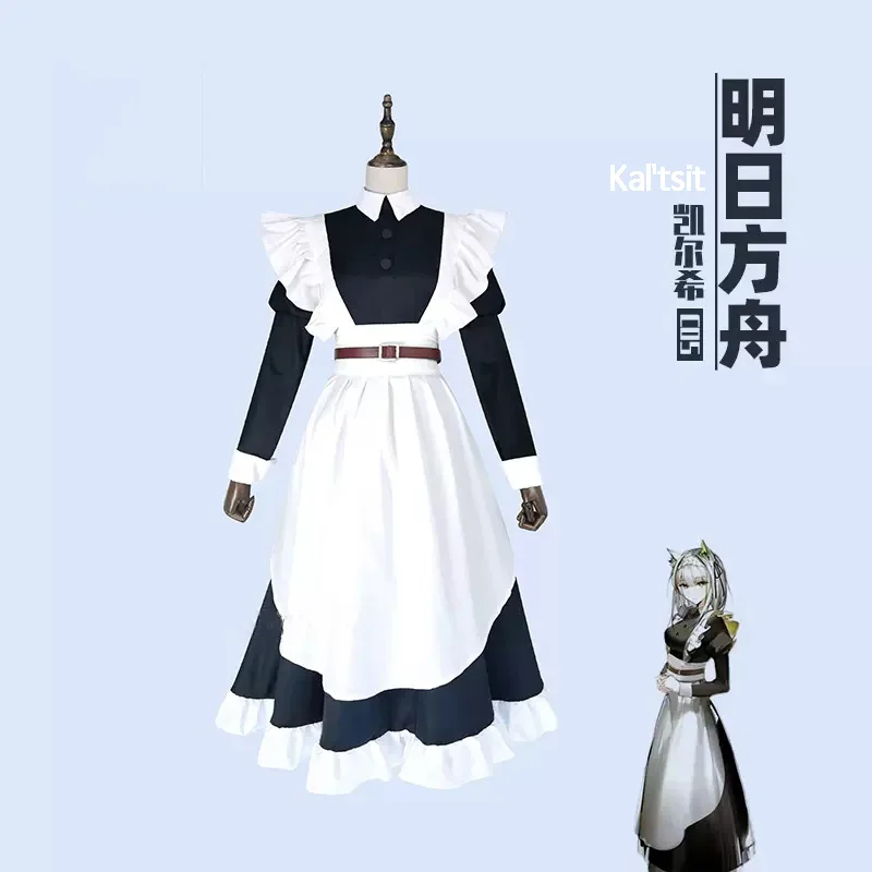 

Pre-sale Cos Arknights Game Cosplay Rhodes Island Kal'tsit Maid Attire Dress Suit Women's Set Costume Customisable