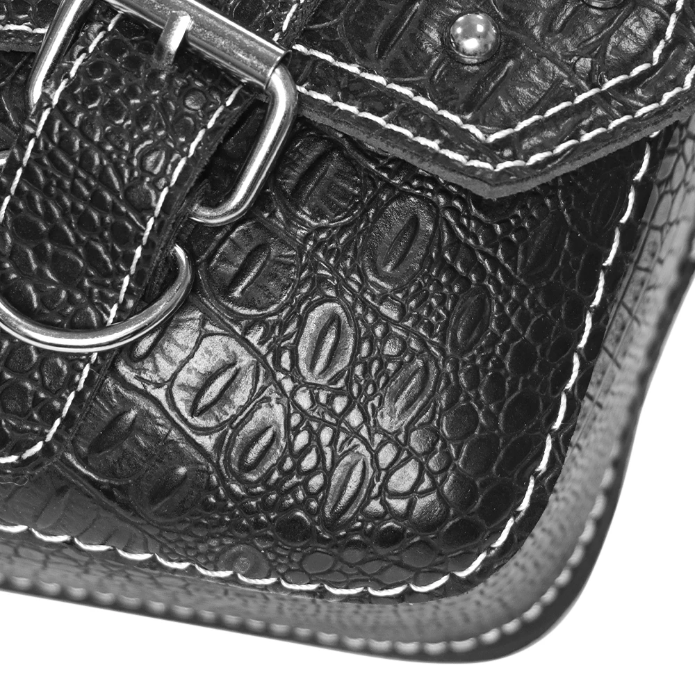 

Универсальные черные боковые сумки для мотоцикла из искусственной кожи, сумка для инструментов на маятниковую подвеску