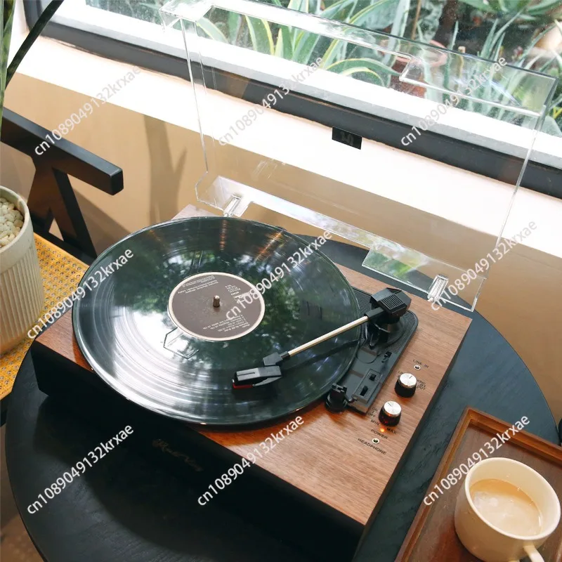 One-piece vinyl record player creative birthday gift retro bluetooth speaker ornament living room record player LP art