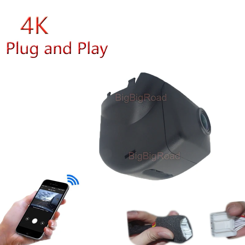 

4K Plug And Play For Volkswagen Tiguan Magotan 2014 2015 Car Wifi DVR Video Recorder FHD 2160P Wide Angle