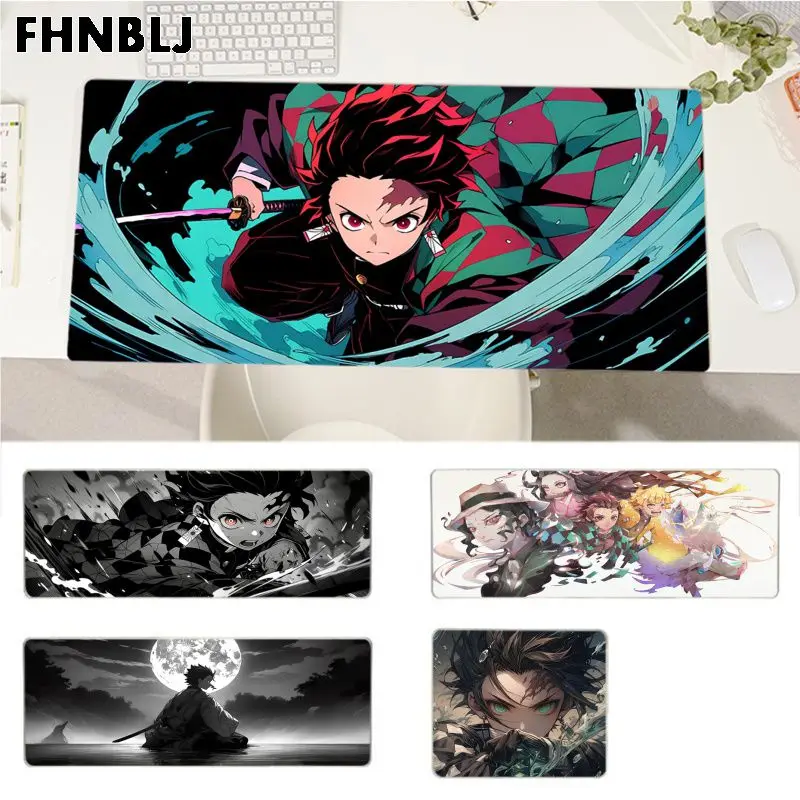 

Anime Demon Slayer Mousepad Your Own Mats Keyboards Mat Rubber Gaming mousepad Desk Mat Size for Game Keyboard Pad for Gamer