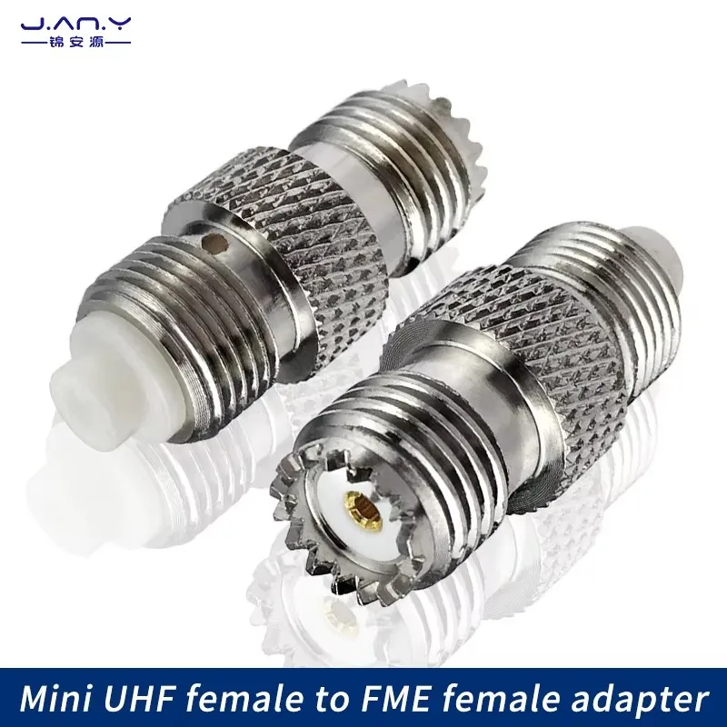 

Mini-uhf female to FME female connector Pure copper mini-SL16 RF coaxial Connector 8.3 Small M female to FME male antenna signal